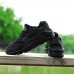 Men's Spring / Summer / Fall / Winter Round Toe Tulle / Fabric Athletic Flat Heel Lace-up Black / White Walking  