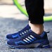 Men's Spring / Summer / Fall / Winter Comfort / Round Toe Tulle Lace-up Black / Green / Navy Running  