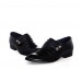 Men's Spring / Summer / Fall / Winter Comfort Leather Wedding / Party & Evening Flat Heel Black / Brown / White  