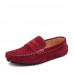 Men's Shoes Casual Leather Loafers Blue/Red/Black  