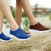 Men's Spring / Summer / Fall / Winter Comfort Tulle Casual Flat Heel Slip-on Black / Blue / Brown / Red / Gray  