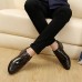 Men's Spring / Summer / Fall / Winter Combat Boots / Pointed Toe PU Office & Career / Casual / Party & Evening Low Heel Lace-up / Others  