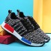 Men's Sneakers Spring / Fall Styles / Round Toe Tulle Athletic Flat Heel Lace-up / Others Black / Blue / White  