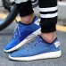 Men's Shoes Casual Linen Fashion Sneakers Black / Blue / Gray  