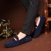 Men's Shoes Casual Suede Loafers Black / Blue / Brown / Red  