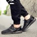 Men's Shoes Running/Casual/Outdoor Tulle Leather Fashion Sneakers Runing Shoes Black/Bule/Gray 39-44  