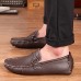 Men's Spring / Summer / Fall / Winter Comfort / Moccasin / Round Toe Leather Office & Career / Casual / Party & Evening Flat Heel Slip-on  