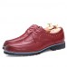 Men's Shoes Casual Faux Leather Oxfords Black/Brown/Burgundy  