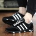 Men's Shoes Athletic Fabric Fashion Sneakers Black / Blue / White  