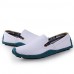 Men's Spring / Summer / Fall / Winter Comfort Leather Casual Flat Heel Slip-on Black / Blue / Brown / White  