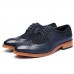 Men's Shoes Office & Career/Party & Evening/Casual Leather Oxfords Black/Blue  