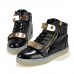 Men's Shoes / Athletic / Casual Patent Leather Fashion Sneakers Black / White  