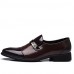 Men's Spring / Summer / Fall / Winter Comfort / Round Toe / Closed Toe Calf Hair Office & Career / Casual Flat Heel Black / Brown  