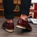 Men's Shoes PU Leather Casual Business Shoes Black/Red/Bule  