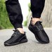 Men's Shoes Running/Casual/Outdoor Tulle Leather Fashion Sneakers Runing Shoes Black/Bule/Gray 39-44  