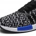 Men's Sneakers Spring / Fall Styles / Round Toe Tulle Athletic Flat Heel Lace-up / Others Black / Blue / White  