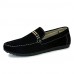 Men's Summer Round Toe Suede Casual Black / Blue / Brown  