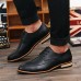 Men's Shoes PU Leather Casual Business Shoes Black/Red/Bule  