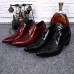 Men's Shoes Amir Limited Edition Oriental Temperament Cosplay Nightclub/Party & Evening Leather Oxfords Black/Wine  