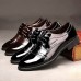 Men's Shoes Office & Career/Party & Evening/Casual Patent Leather Oxfords Black/Brown  