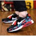 Men's Shoes Athletic Tulle Fashion Sneakers Blue / Red / White  