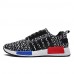 Men's Sneakers Spring / Fall Styles / Round Toe Tulle Athletic Flat Heel Lace-up / Others Black / Blue / White  