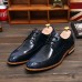 Men's Shoes PU Leather Casual Business Shoes Black/Red/Bule  