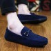 Men's Shoes Casual Canvas Loafers Black / Blue / Red / Gray  