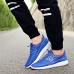 Men's Shoes Running/Casual/Outdoor Tulle Leather Fashion Sneakers Runing Shoes Black/Bule/Gray 39-44  