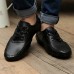 Men's Spring / Summer / Fall / Winter Round Toe Leather Casual Lace-up Black / Brown  