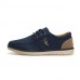 Men's Shoes Outdoor/Casual Leather Fashion Sneakers Blue/Navy  