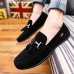 Men's Summer Comfort Fleece Casual Flat Heel Black / Blue / Gray  