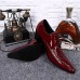 Men's Shoes Amir Limited Edition Oriental Temperament Cosplay Nightclub/Party & Evening Leather Oxfords Black/Wine  