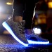 Men's LED Shoes USB charging Athletic/Casual Microfibre Fashion Sneakers Black/Green/Red/Gray  