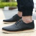 Men's Shoes Casual/Party/Office Fashion Breathable PU Leather Shoes Black/Bule/White/Brown  