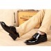 Men's Shoes Wedding / Office & Career / Party & Evening / Dress / Casual Patent Leather Oxfords Black  