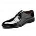 Men's Shoes Office & Career/Party & Evening/Casual Patent Leather Oxfords Black/Brown  