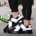 Men's Shoes Running/Casual/Outdoor/Travel Tulle Leather Fashion Sneakers Shoes Black/White 39-44  