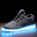 Men's LED Shoes USB charging Athletic/Casual Microfibre Fashion Sneakers Black/Green/Red/Gray  