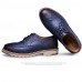 Men's Shoes Casual Leather Oxfords Blue/Brown/Red  