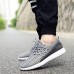 Men's Shoes Running/Casual/Outdoor Tulle Leather Fashion Sneakers Runing Shoes Black/Bule/Gray 39-44  