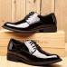 Men's Shoes Wedding / Office & Career / Party & Evening / Dress / Casual Patent Leather Oxfords Black  