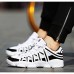 Men's Shoes Casual Tulle Fashion Sneakers Black / Red / White  