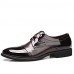 Men's Spring / Summer / Fall / Winter Comfort / Round Toe / Closed Toe Patent Leather Casual Flat Heel Lace-up Black / Brown  