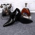 Men's Shoes Amir Limited Edition Oriental Temperament Cosplay Nightclub/Party & Evening Leather Oxfords Black/Wine  