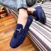 Men's Summer Comfort Fleece Casual Flat Heel Black / Blue / Gray  