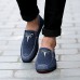 Men's Shoes Casual/Outdoor/Travel/Drive Fashion Denim Leather Slip-on Loafers Shoes 39-44  