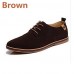 Men's Spring / Summer / Fall / Winter Comfort Leather / Suede Casual Flat Heel Lace-up  