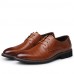 Men's Shoes Office & Career / Casual Leather Oxfords Black / Blue / Brown / Burgundy  