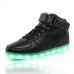 2016 New Arrival LED Shoes High LED light luminous shoes USB charging Best Seller High Top Basket Fashion Sneakers Black / White / Red   